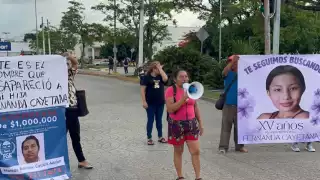 Realizan protesta en el cumpleaños de Fernanda Cayetana, niña desaparecida en Cancún