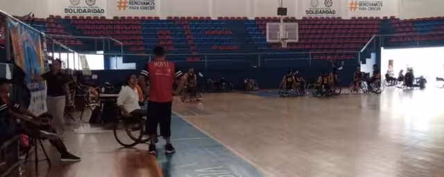 Así lucía el Poliforum de la Unidad Deportiva del Ejido en Playa del Carmen