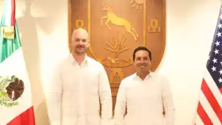 Mauricio Vila se reúne con Justen Thomas, nuevo Cónsul General de EEUU en Mérida