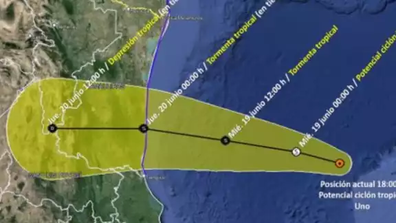 Esta sería la trayectoria del potencial Ciclón Tropical Uno en las siguientes horas