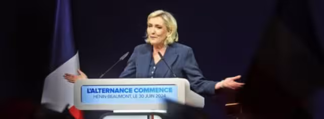 Marine Le Pen triunfó en la primera vuelta de las elecciones parlamentarias en Francia