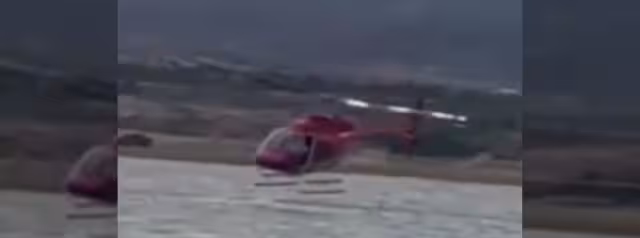 El helicóptero colisionó de lleno sobre el agua en Chihuahua