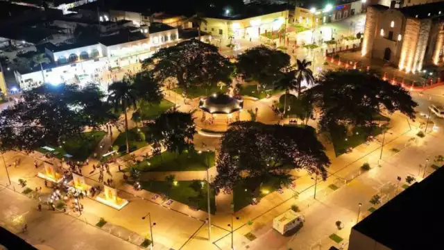 Vista aérea del Centro Histórico de Tizimín