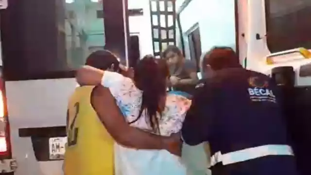 Los integrantes de la familia fueron trasladados a un hospital en Calkiní