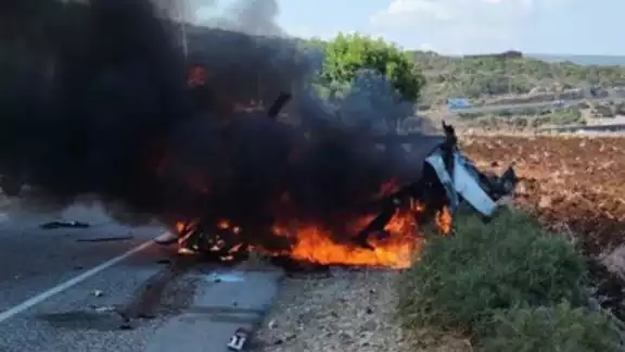 Israelí bombardeó un vehículo en Naqoura, Líbano