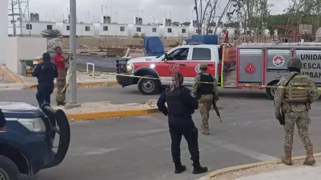 Agentes de seguridad arribaron a la escena del crimen en Cancún