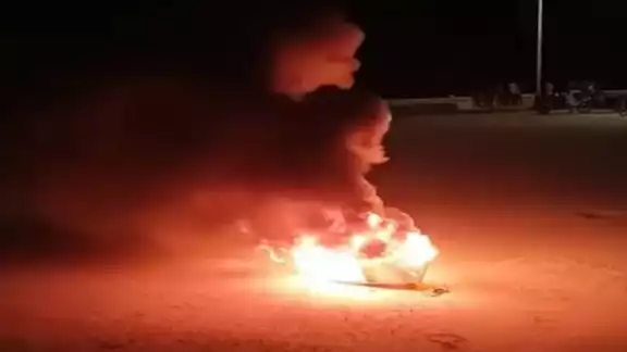 Así lucían las lanchas quemadas en Calkiní Así lucían las lanchas quemadas en Calkiní
