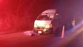 Albañil muere tras ser atropellado por una combi en el municipio de Chemax