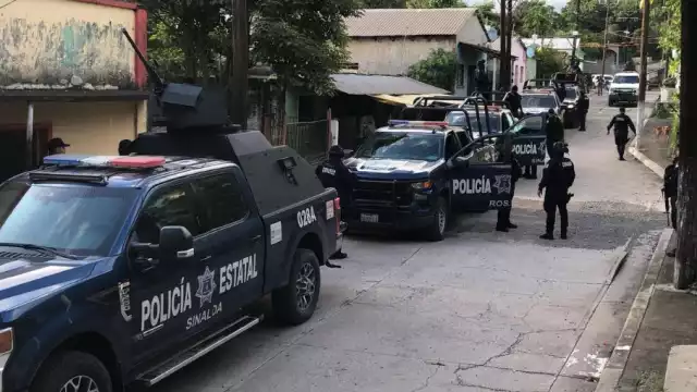 Elementos de la Secretaría de Seguridad Pública (SSP) en Culiacán