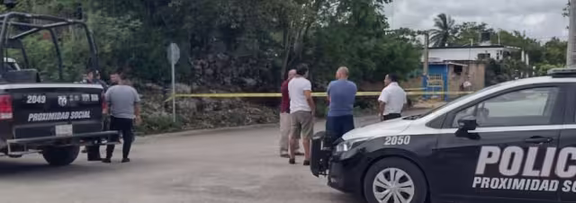 Agentes policiacos arribaron a la zona en Felipe Carrillo Puerto