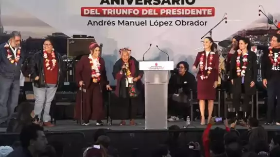 En el Centro Cultural Los Pinos se celebra el sexto aniversario del inicio de la Cuarta Transformación