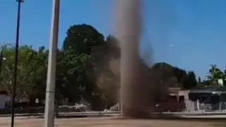 Captan remolino en la comisaría de Sitpach, en Yucatán: VIDEO