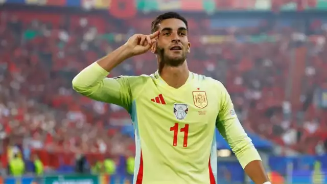 Ferrán Torres, anotador de España contra Albania en la Eurocopa 2024