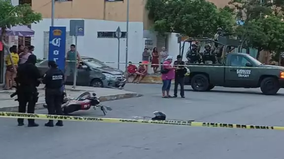 Así lucía la escena del crimen en Cancún