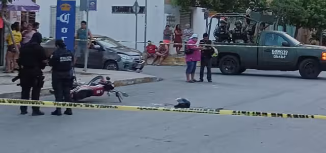 Así lucía la escena del crimen en Cancún
