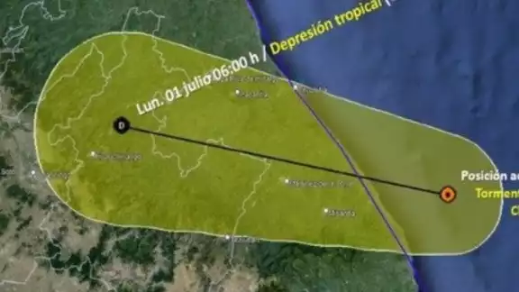 Esta es la trayectoria de la Tormenta Tropical Chris Esta es la trayectoria de la Tormenta Tropical Chris