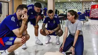 Selección española de futbol recibe formación en RCP previo a la Eurocopa 2024