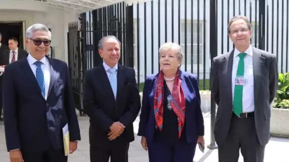 La canciller Alicia Bárcena encabezó la delegación mexicana que visitó Washington D.C., para promover inversiones en el Corredor Interoceánico