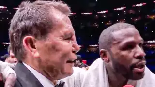 Floyd Mayweather Jr. reconoce a Julio César Chávez tras su pelea ante John Gotti III: VIDEO