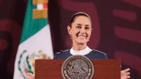 Claudia Sheinbaum, en conferencia desde Palacio Nacional