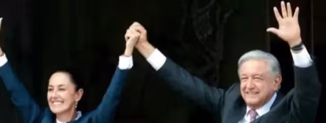 Claudia Sheinbaum, virtual presidenta electa y Andrés Manuel López Obrador, presidente constitucional de la República