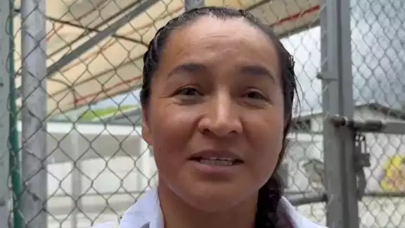 Sanjuana Maldonado, al abandonar prisión en San Luis Potosí