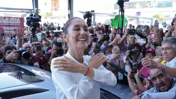Claudia Sheinbaum, virtual presidenta electa, a su llegada al Aeropuerto Internacional de Monterrey Claudia Sheinbaum, virtual presidenta electa, a su llegada al Aeropuerto Internacional de Monterrey