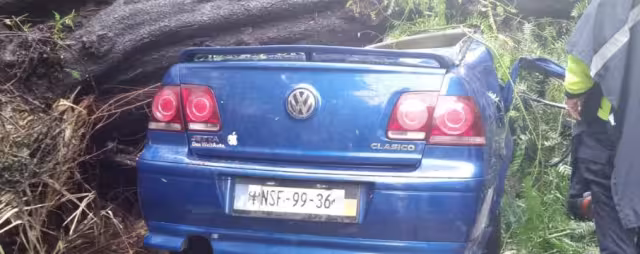 Así terminó el automóvil en Ciudad de México