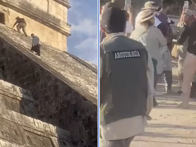 Un turista alemán decidió romper el orden y violarlas restricciones de una zona protegida.