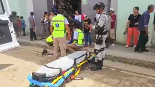 Motociclista ebrio atropella a mujer en las inmediaciones del mercado de Escárcega