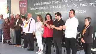 AMLO y Sheinbaum encabezan el Plan de Justicia para los Pueblos de Temacapulín, Acasico y Palmarejo: EN VIVO