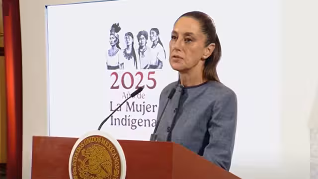 Claudia Sheinbaum condena la violencia en protestas por redadas migratorias en Los Ángeles.