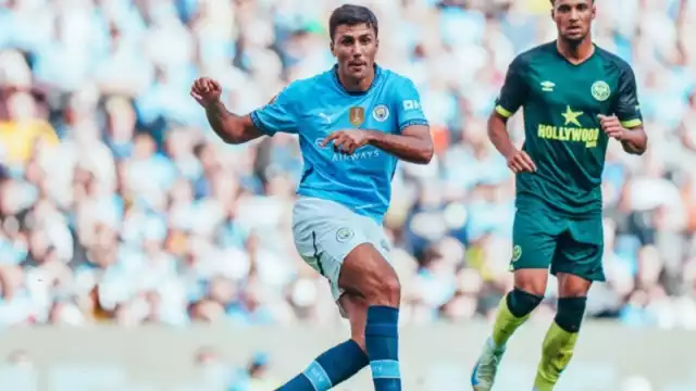 Rodri en acción previo a su lesión