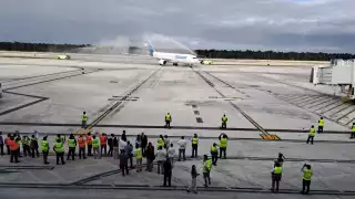 Aeropuerto de Tulum recibe el primer vuelo directo desde Frankfurt, Alemania