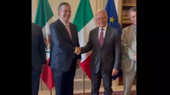 Marcelo Ebrard, próximo secretario de Economía, se reunió con el ministro del Interior de Italia, Matteo Piantedosi