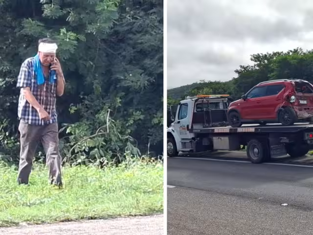 Choque en el kilómetro 56 causa caos vial pero sin víctimas graves