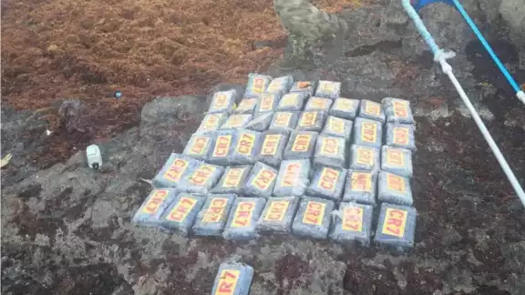 Todos los ladrillos de cocaína estaban marcados con las iniciales "CR7".
