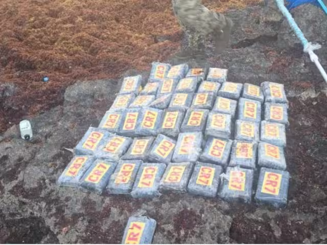 Todos los ladrillos de cocaína estaban marcados con las iniciales "CR7".