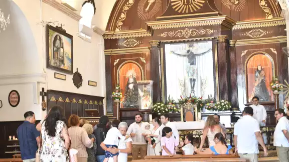 La imagen estará expuesta hasta el 7 de septiembre a la veneración de los feligreses en el Santurario de San Román