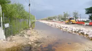 Gobierno de Campeche niega que inundaciones se deban a trabajos del Tren Ligero 
