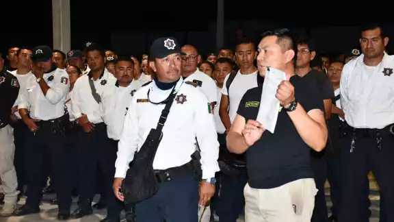 Los policías disidentes mantuvieron tomadas las instalaciones de la SPSC durante 104 días. Los policías disidentes mantuvieron tomadas las instalaciones de la SPSC durante 104 días.