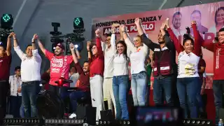 Candidata a la Alcaldía de Campeche, Jamile Moguel cerró campaña entre miles de morenistas  