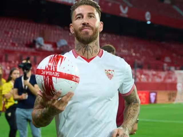 Sergio Ramos estuvo en el Sevilla su último club