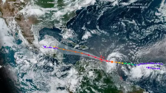 El huracán Beryl se intensificó a categoría 4 El huracán Beryl se intensificó a categoría 4
