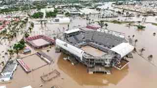 Así luce la Arena GNP de Acapulco tras el paso del huracán John