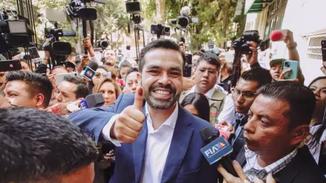 Jorge Álvarez Máynez, candidato presiudencial de Movimiento Ciudadano