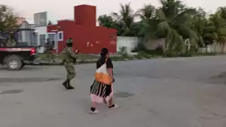Gran movilización policiaca en Haciendas Real del Caribe.