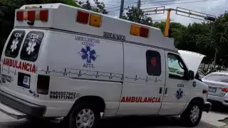 Choque en Chetumal manda a motociclista al hospital