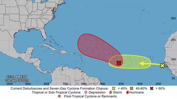 La segunda zona de interés se localiza frente a la costa occidental de África