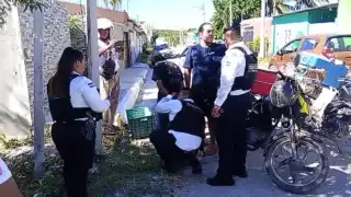 Fiscalía recibe a presunto ladrón detenido por vecinos en Campeche